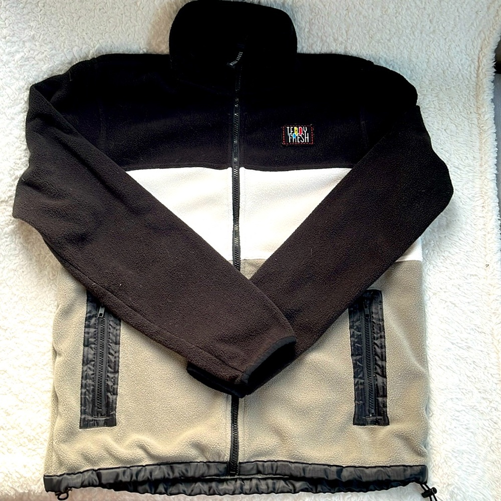 Teddy Fresh Color Block Zip-Up Fleece Jacket